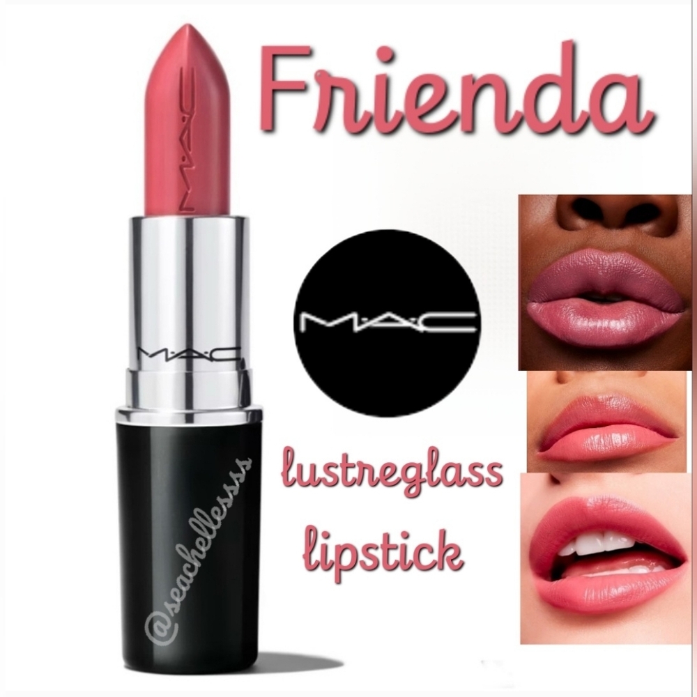 MAC Cosmetics Lustreglass Lipstick Frienda Brand New in Box Discontinued